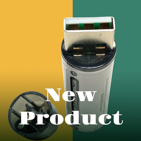 ถ่านชาร์จ AA 1.5V 1000mAh Magnetic USB Rechargeable - Image 6